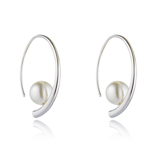 Danika Rhodium Earrings