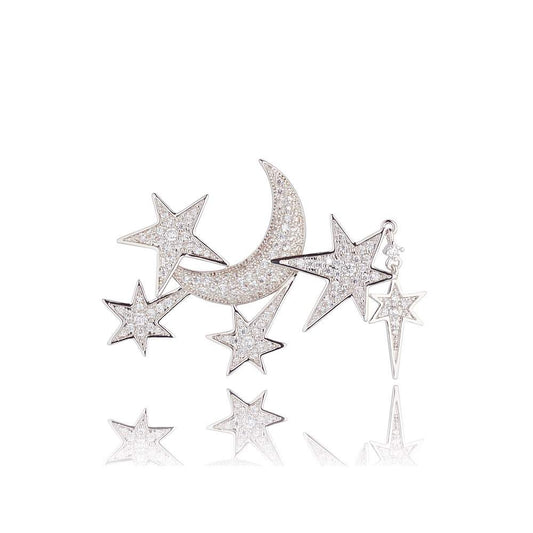 Moon & Stars Brooch