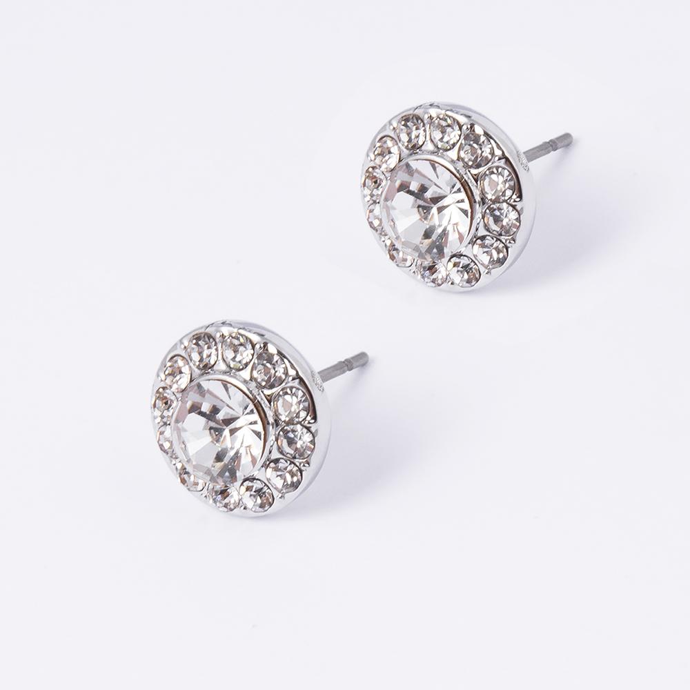 Gabriela Rhodium Earrings