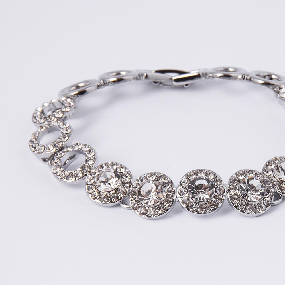 Crystal Star Rhodium Bracelet