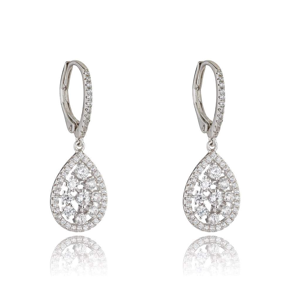 Julieta Rhodium Earrings