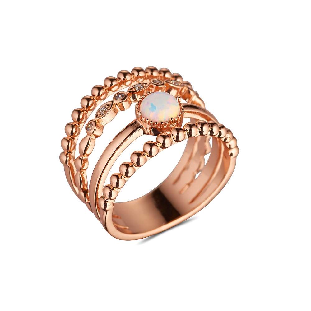 White Opal Ring #7