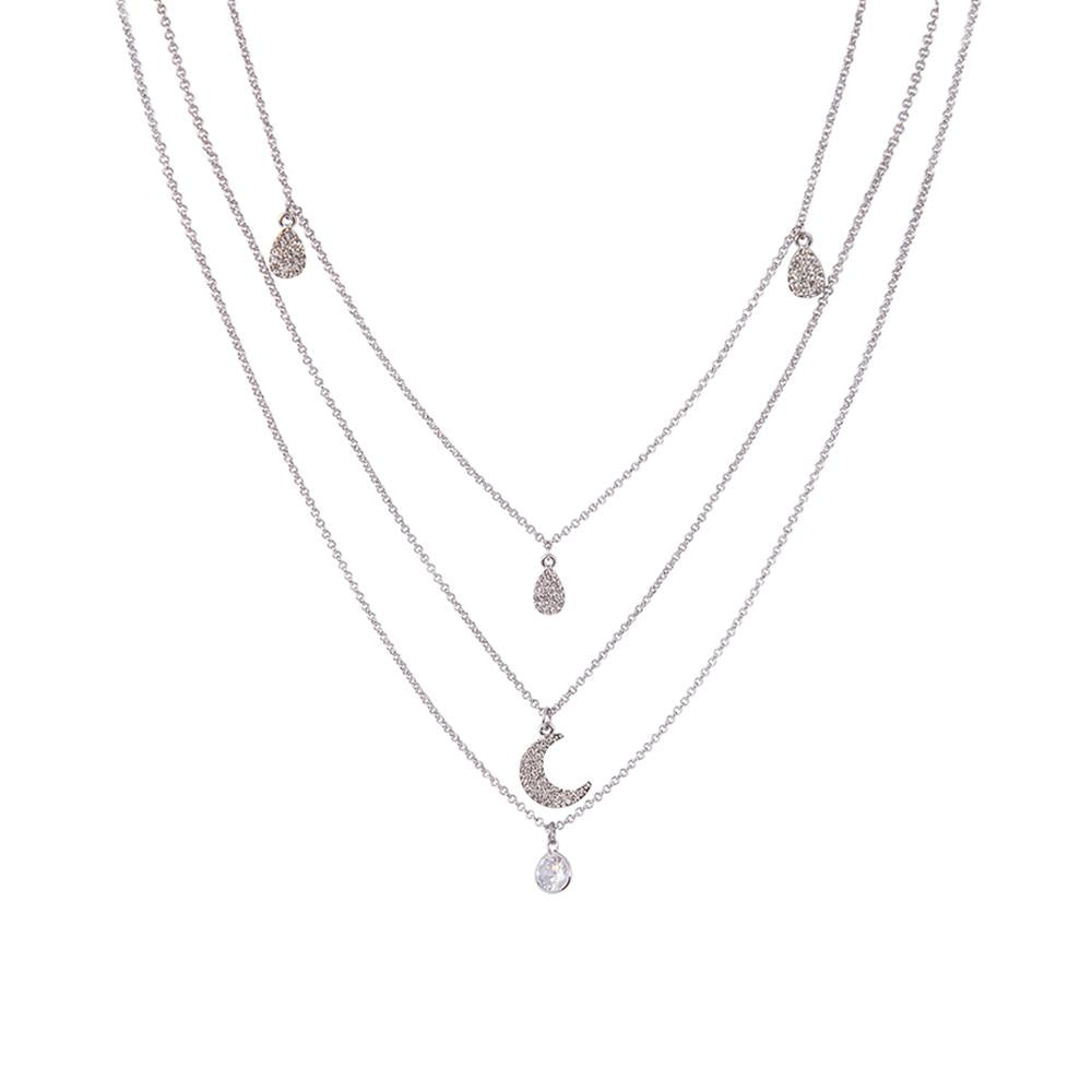 Heloise Rhodium Necklace