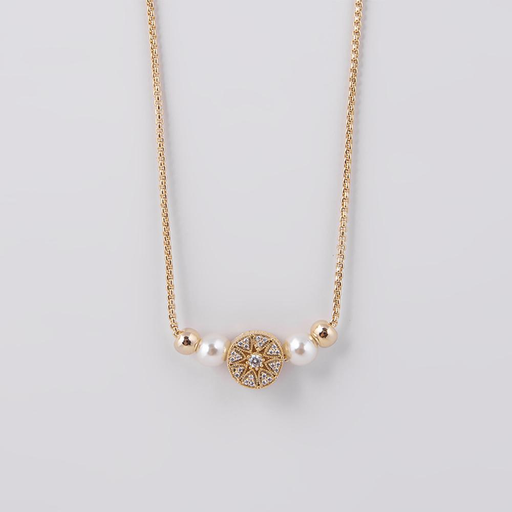 Maya Gold Short Necklace