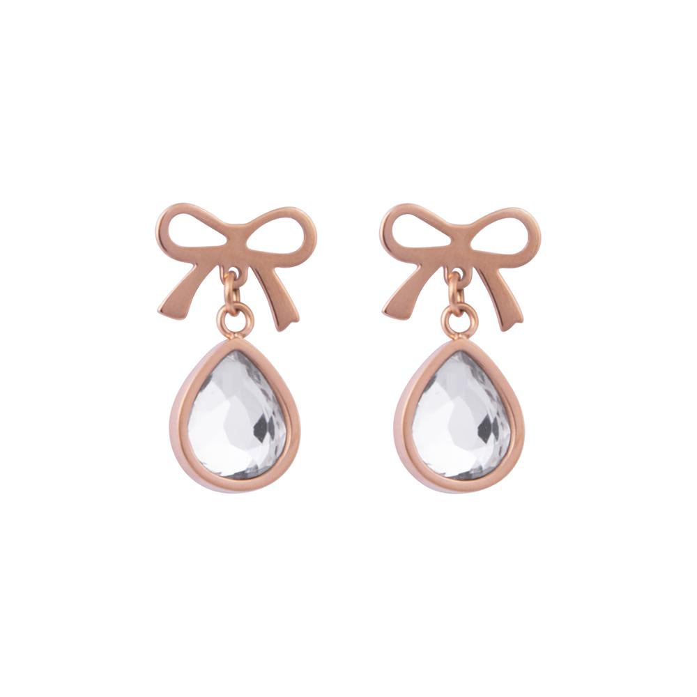 Bow & Teardrop Earrings