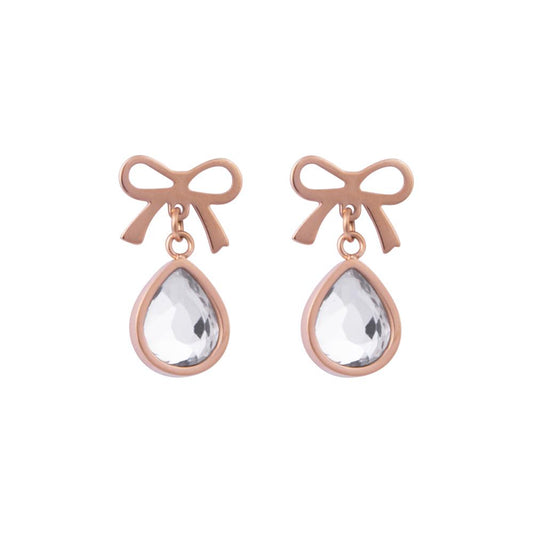 Bow & Teardrop Earrings