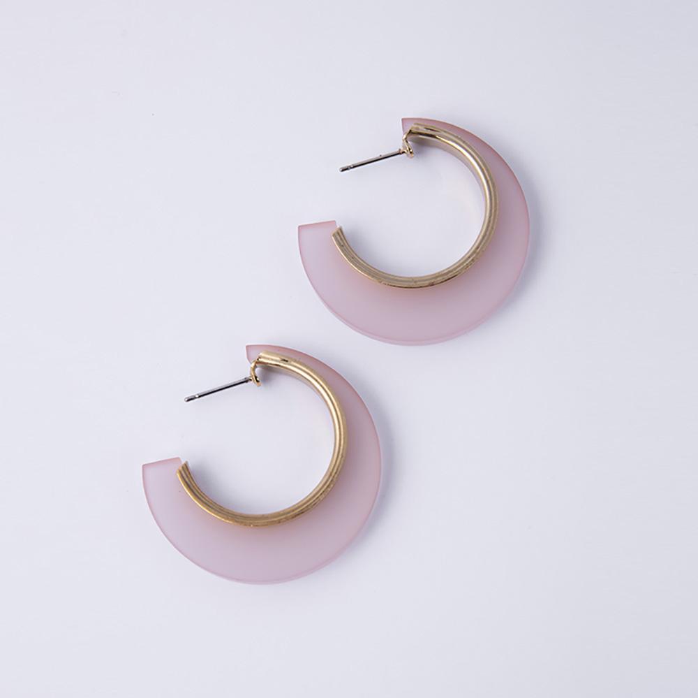 Opaque Pink Hoop