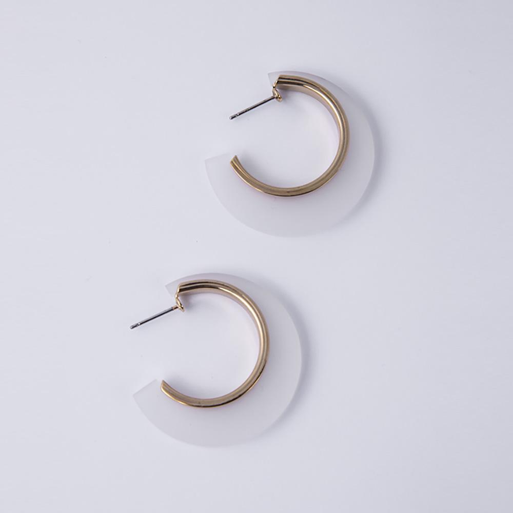 Opaque White Hoop