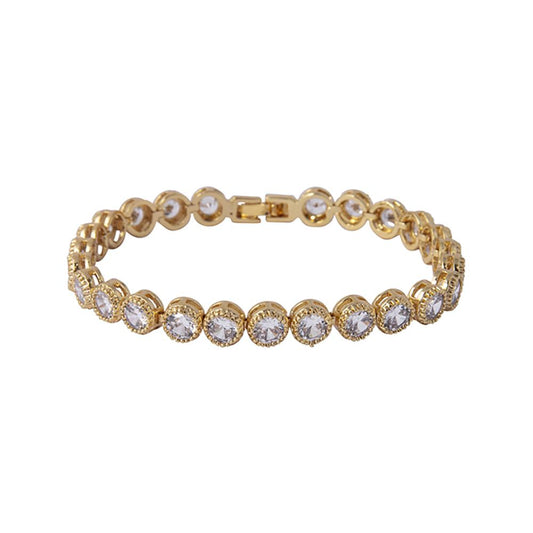 Danna Gold Tennis Bracelet