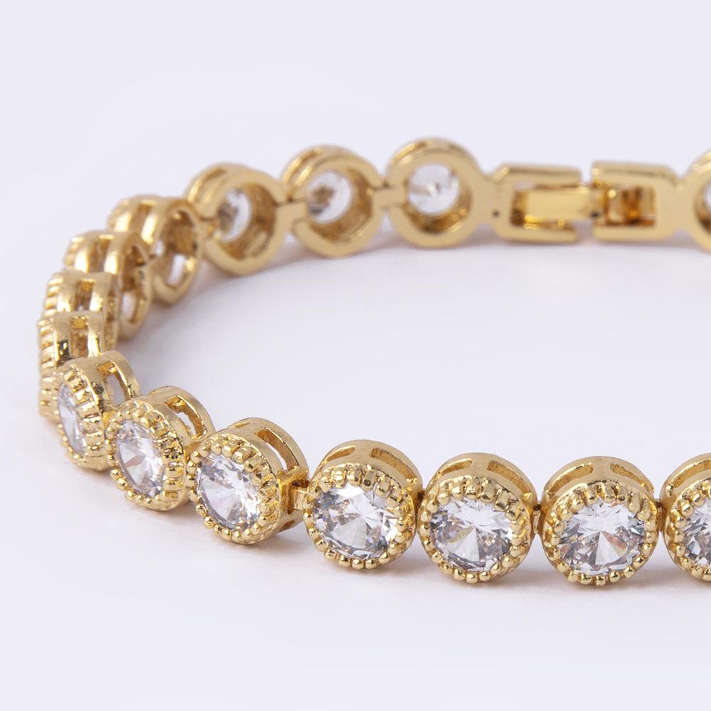 Danna Gold Tennis Bracelet