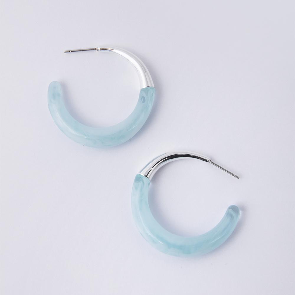 Minerva Turquoise Hoops