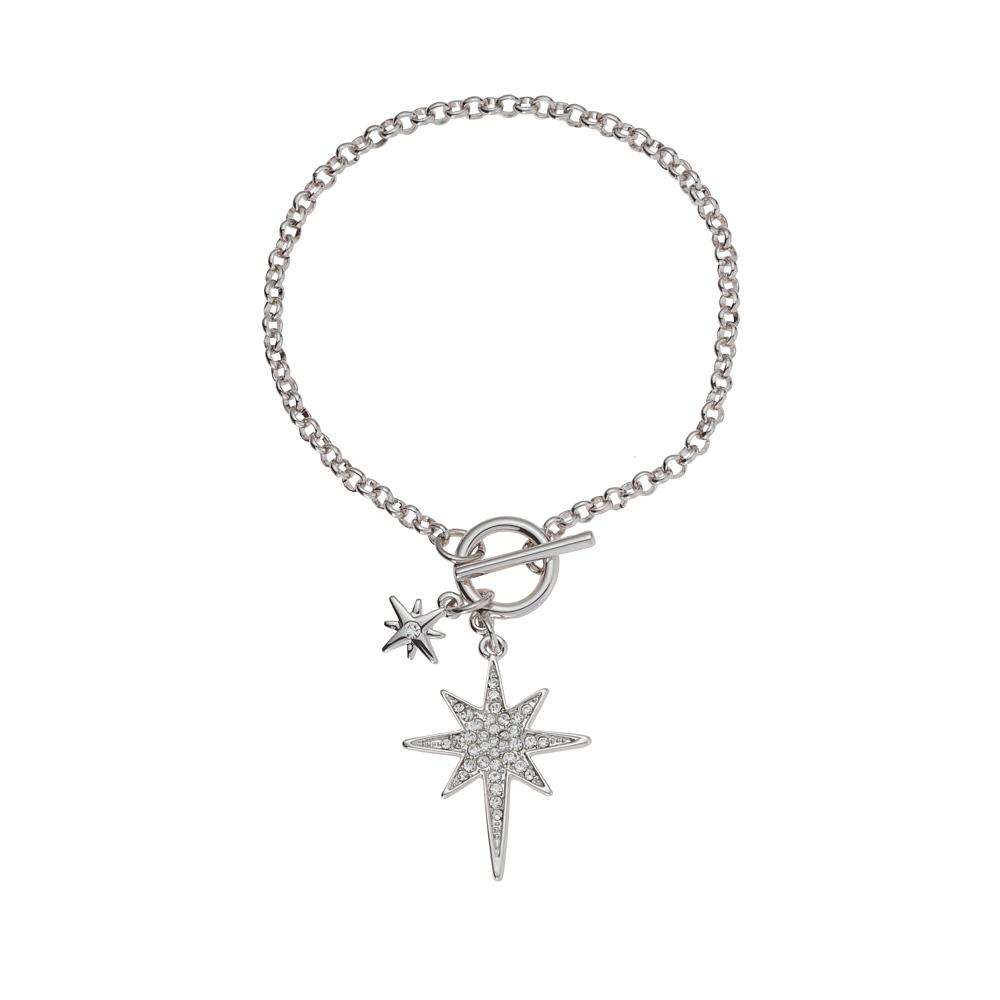 Crystal Star Silver Bracelet