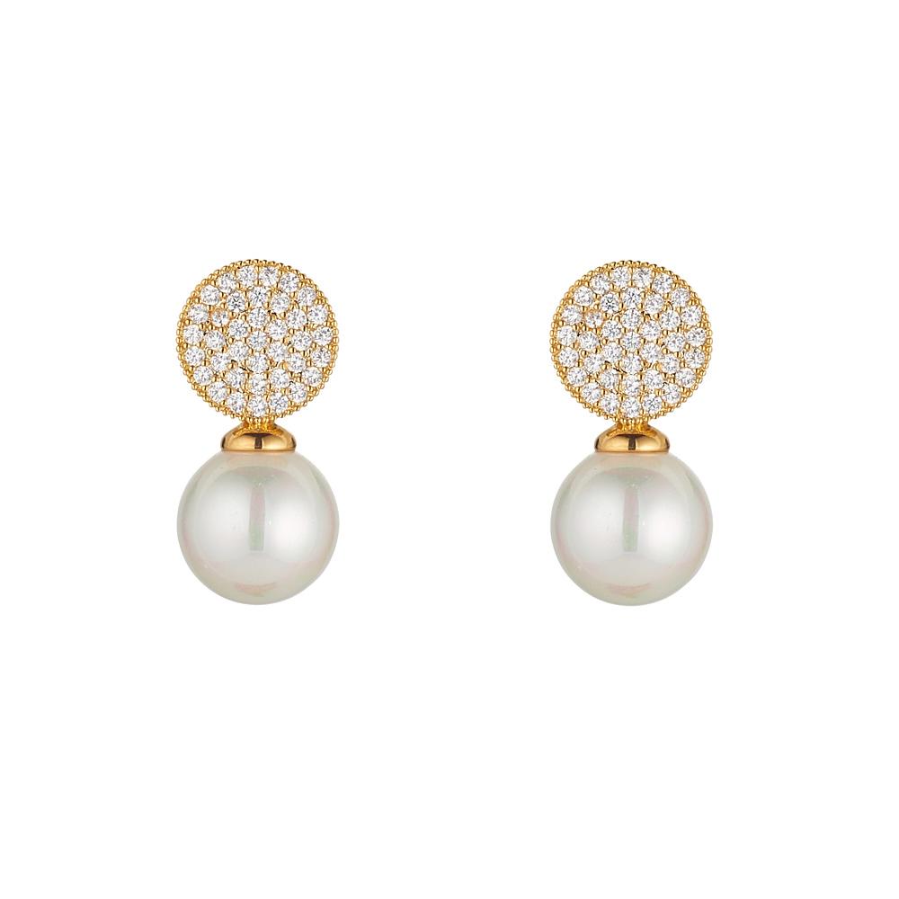 Crystal & Pearl Earrings