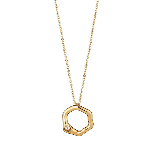 Janine Golden Shadow Necklace