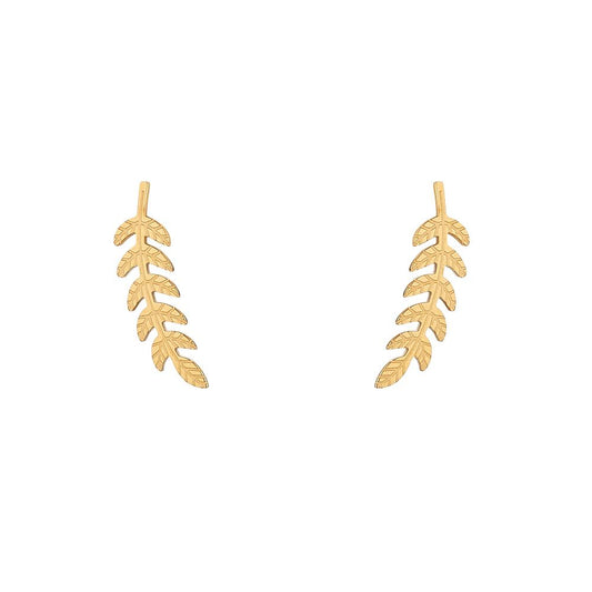 Leaf Gold Earrings